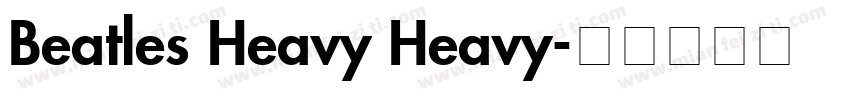 Beatles Heavy Heavy字体转换